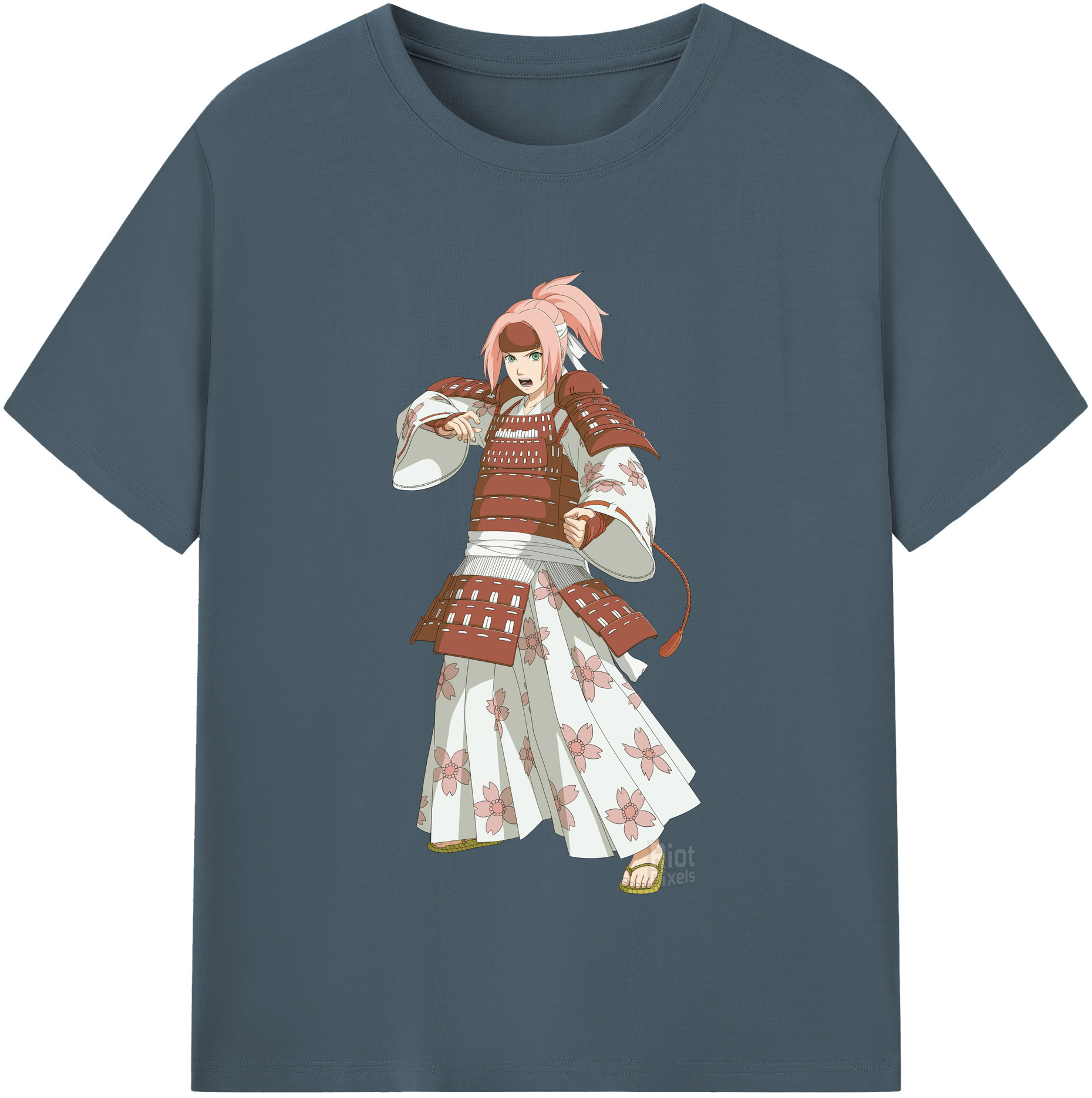 （画像用） NARUTO -ナルト- 春野サクラ Haruno Sakura 綿100％半袖Tシャツ（フロントプリント）